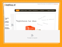 Tablet Screenshot of kinetica.cl
